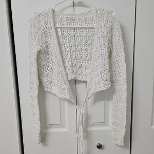 Aeropostale Women's Off-White Knit Cardigan